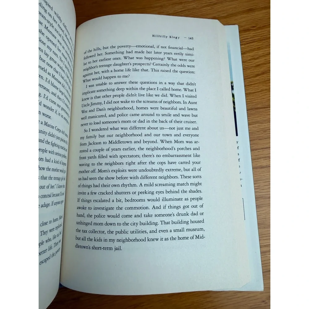 HARPERCOLLINS Hillbilly Elegy Hardcover Book J.D. VANCE Memoir Multicolor OS